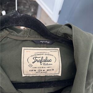 Zara Trafaluc Khaki Outerwear Jacket